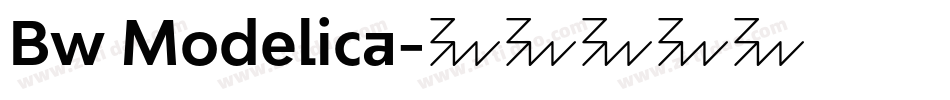 Bw Modelica字体转换